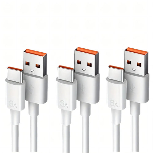 1M/3FT USB A to Type C Fast Charging Cable for Phone Tablet PC - 3