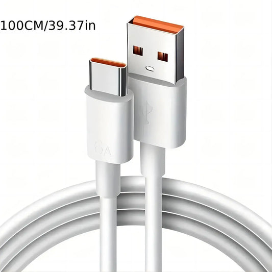 1M/3FT USB A to Type C Fast Charging Cable for Phone Tablet PC - 3