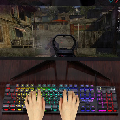 104 key Backlit Mechanical Keyboard Wired Gaming Keyboard waterproof
