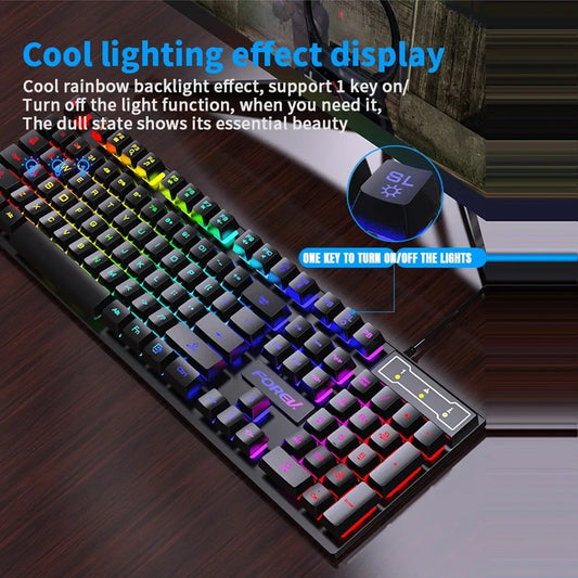 104 key Backlit Mechanical Keyboard Wired Gaming Keyboard waterproof