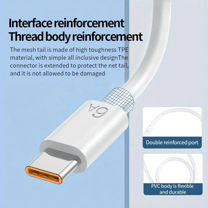 1M/3FT USB A to Type C Fast Charging Cable for Phone Tablet PC - 3
