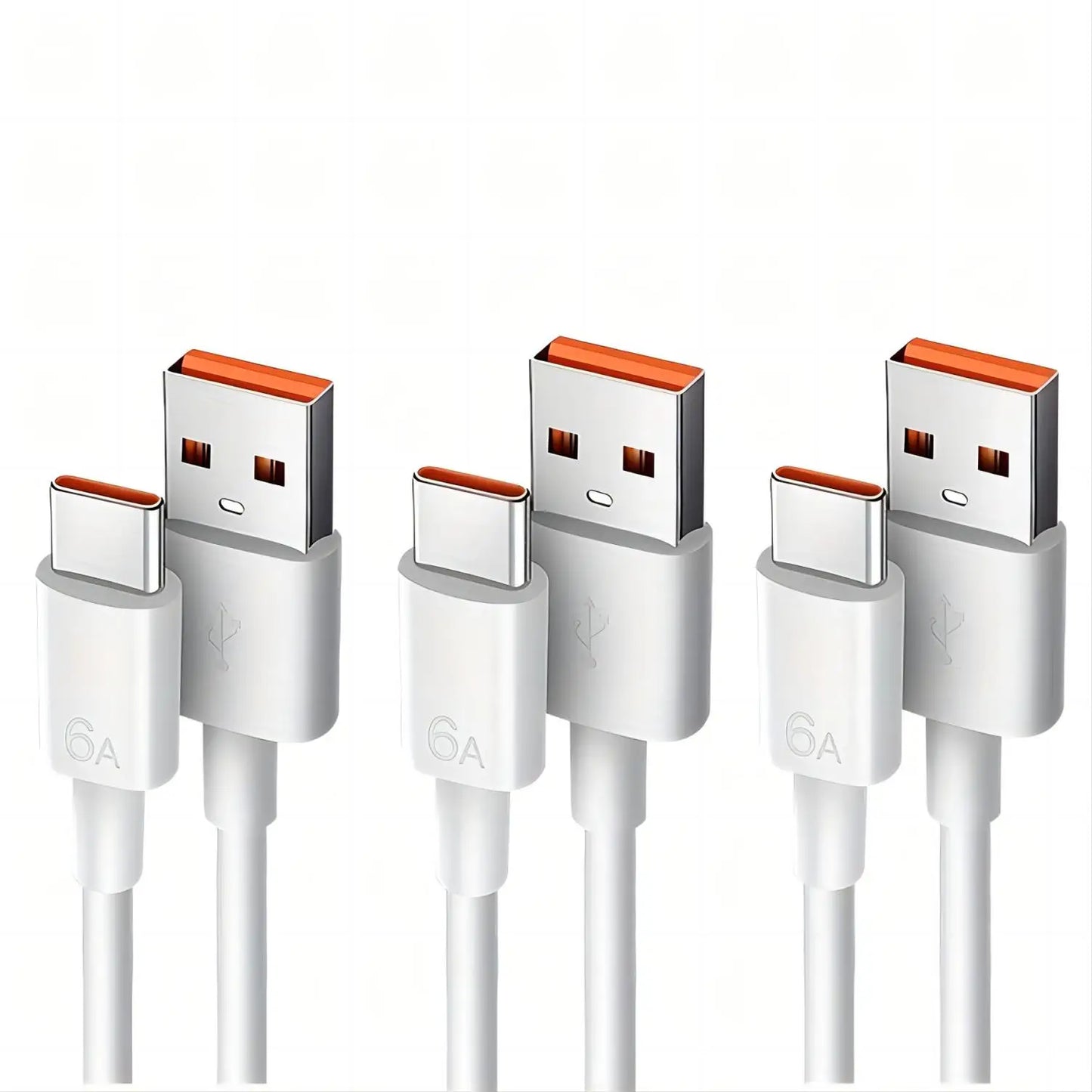 1M/3FT USB A to Type C Fast Charging Cable for Phone Tablet PC - 3
