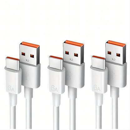 1M/3FT USB A to Type C Fast Charging Cable for Phone Tablet PC - 3