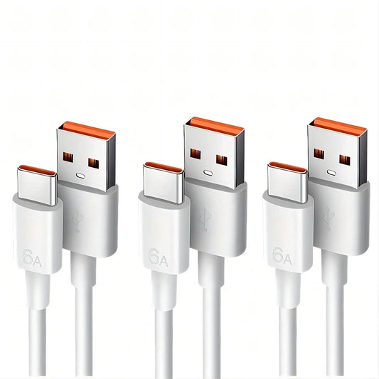 1M/3FT USB A to Type C Fast Charging Cable for Phone Tablet PC - 3