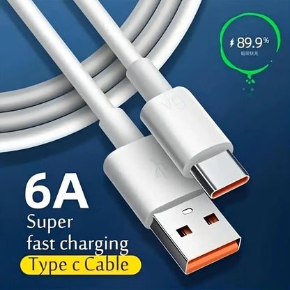 1M/3FT USB A to Type C Fast Charging Cable for Phone Tablet PC - 3