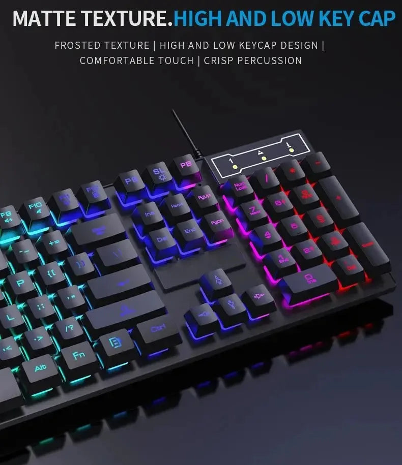104 key Backlit Mechanical Keyboard Wired Gaming Keyboard waterproof